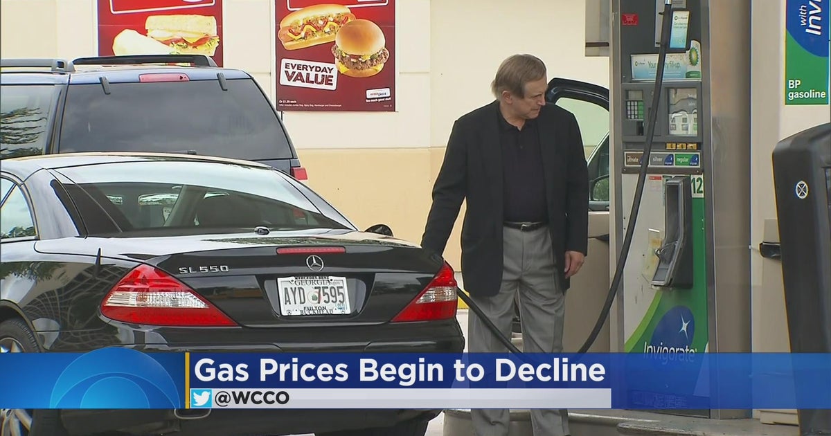 Gas prices begin to decline CBS Minnesota
