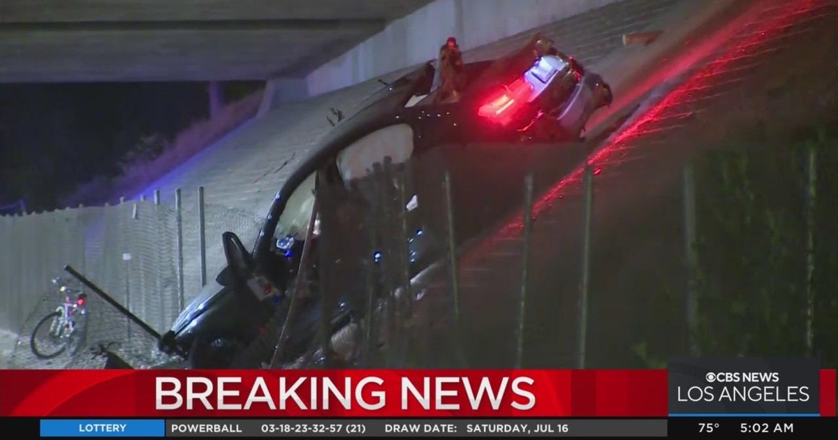 One dead, one in critical condition after car goes off 105 Freeway ...