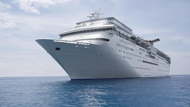 Cruise ship in caribbean sea 