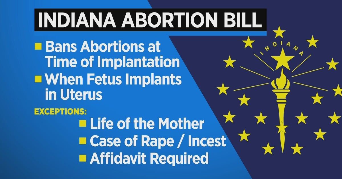 Lawmakers in Indiana to debate on new abortion bill next week - CBS Chicago
