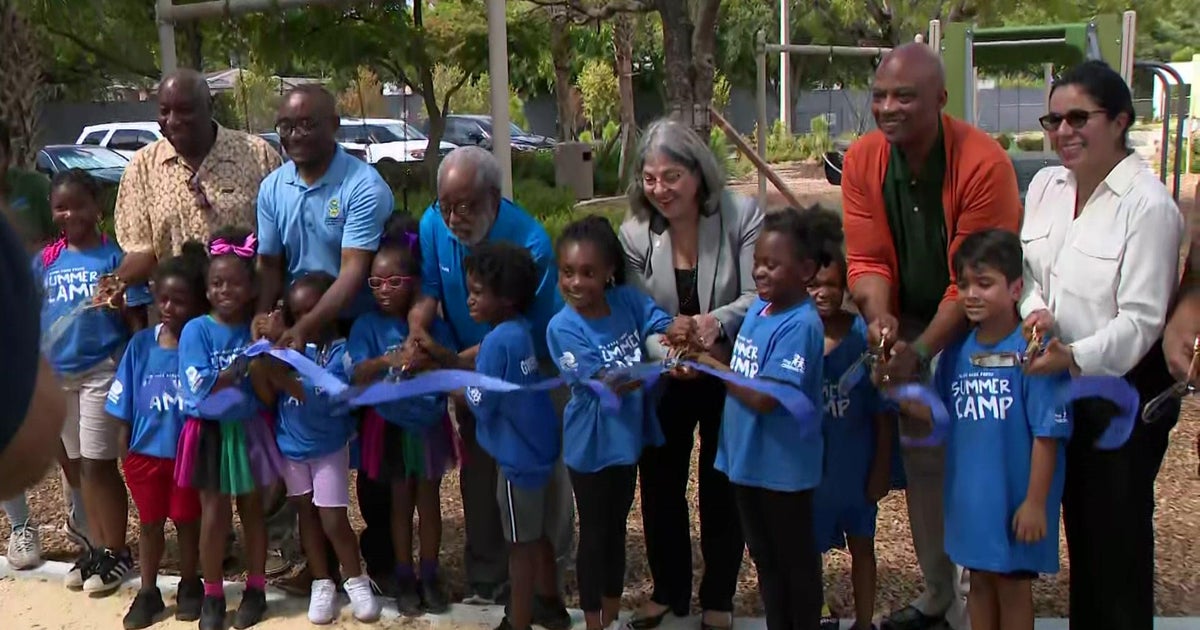 Ribbon-cutting ceremony held for new playground at Gwen Cherry Park