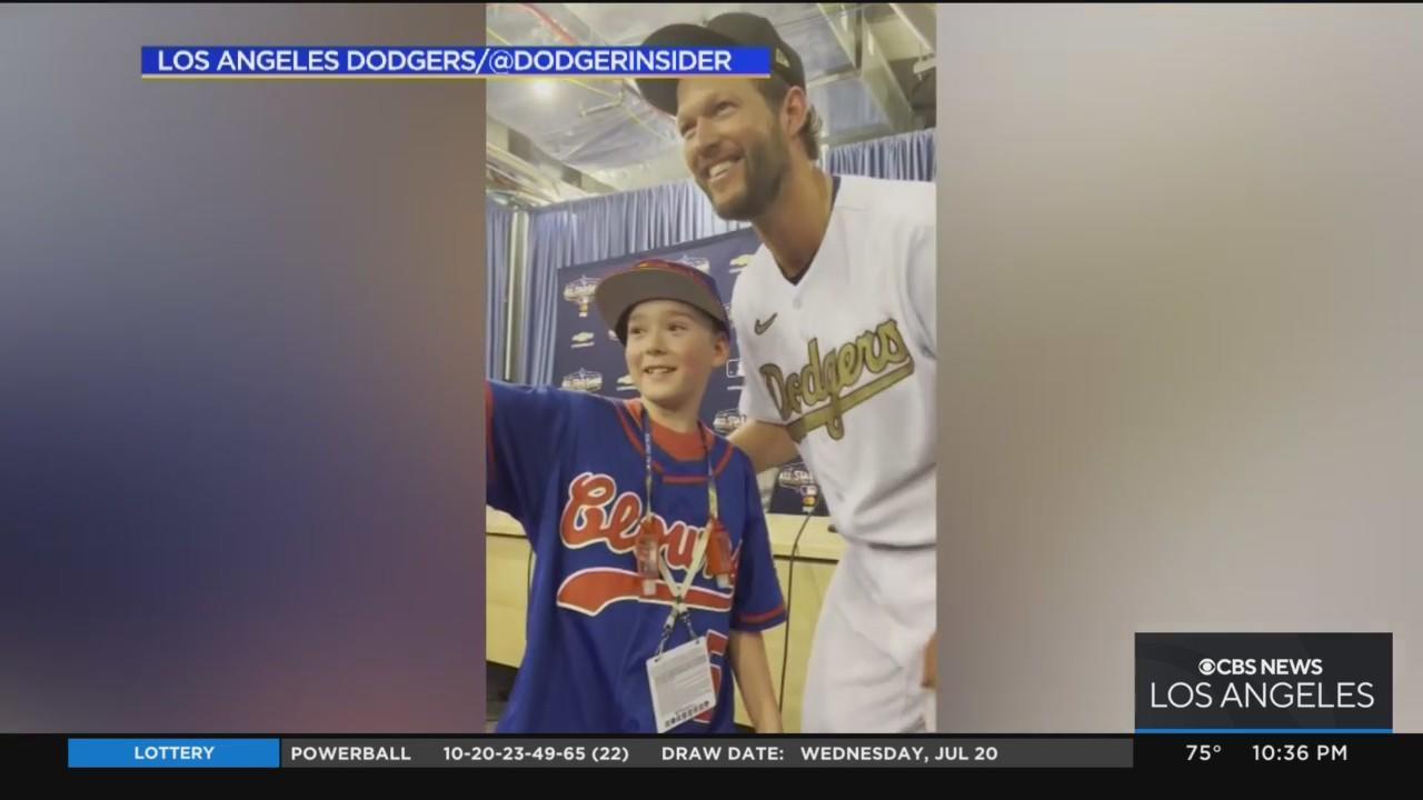 Boy Approaches Clayton Kershaw At Press Conference To Honor
