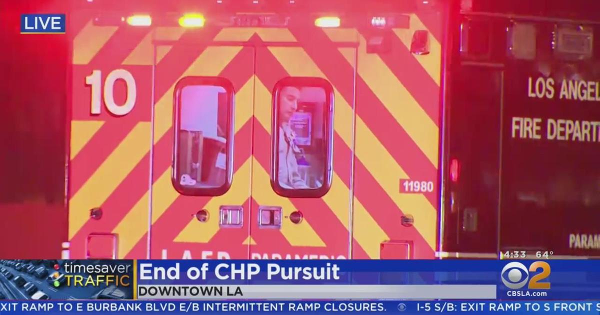 CHP Pursuit Ends On 110 Freeway - CBS Los Angeles