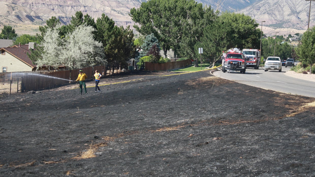 Battlement Mesa Fire damages fences, power poles CBS Colorado
