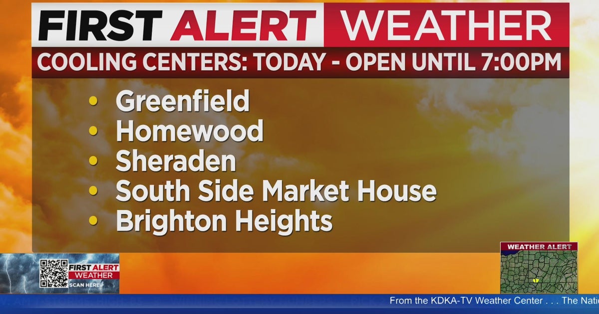 Pittsburgh opening cooling centers amid high temperatures CBS Pittsburgh