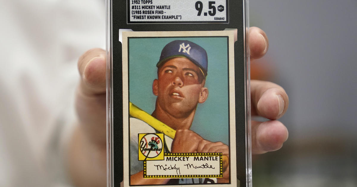 Rare 1952 Mickey Mantle baseball card could break auction records