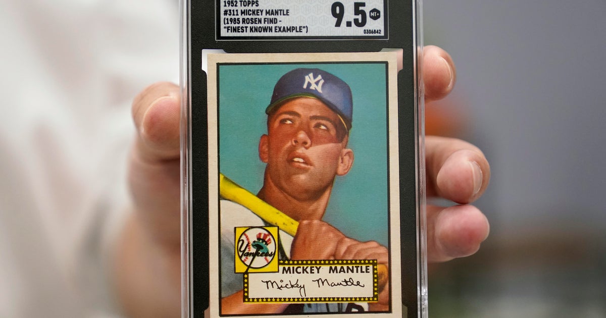 Rare 1952 Mickey Mantle baseball card could break auction records