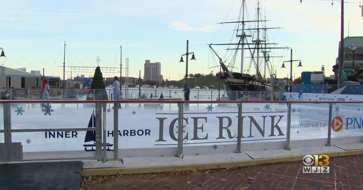 Waterfront Partnership announces return of Inner Harbor Ice Rink - CBS ...