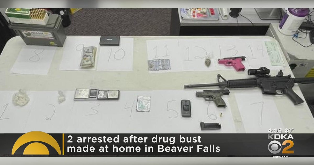 2 arrested after police seize drugs, guns in Beaver Falls - CBS Pittsburgh
