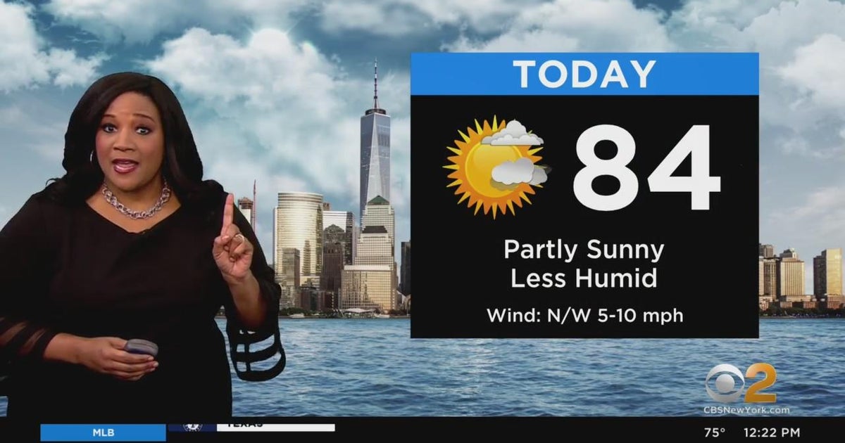 First Alert Weather Humidity finally breaks CBS New York