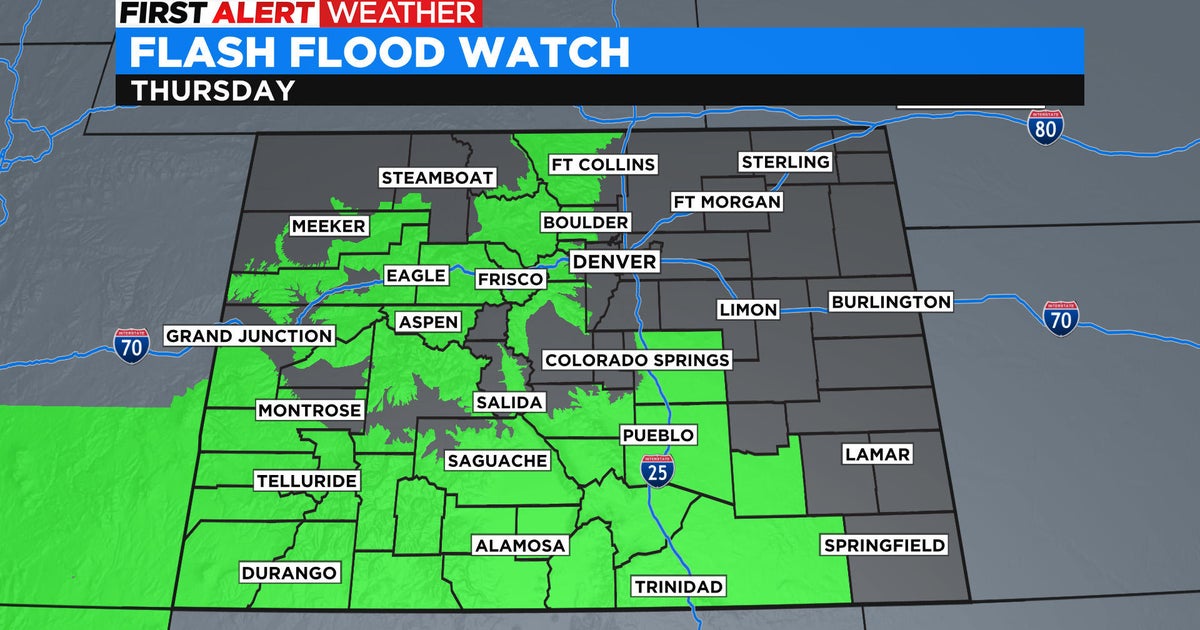 Flash Flood Watches go into effect Thursday morning for near state-wide ...