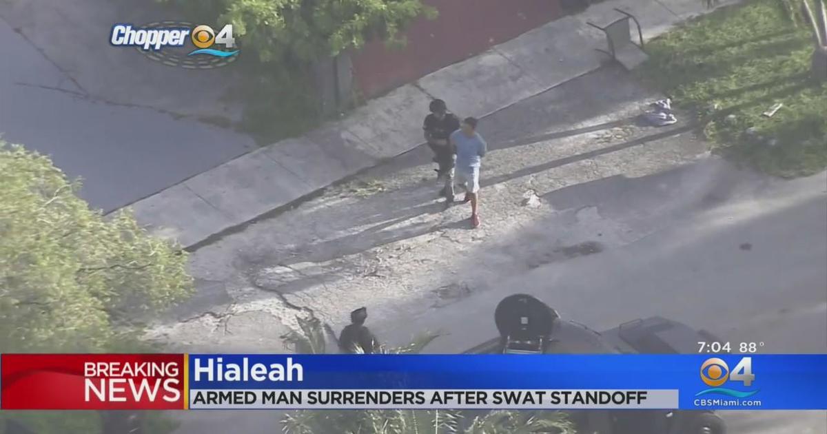 SWAT Standoff In Hialeah Ends After Barricaded Man Armed With Rifle ...