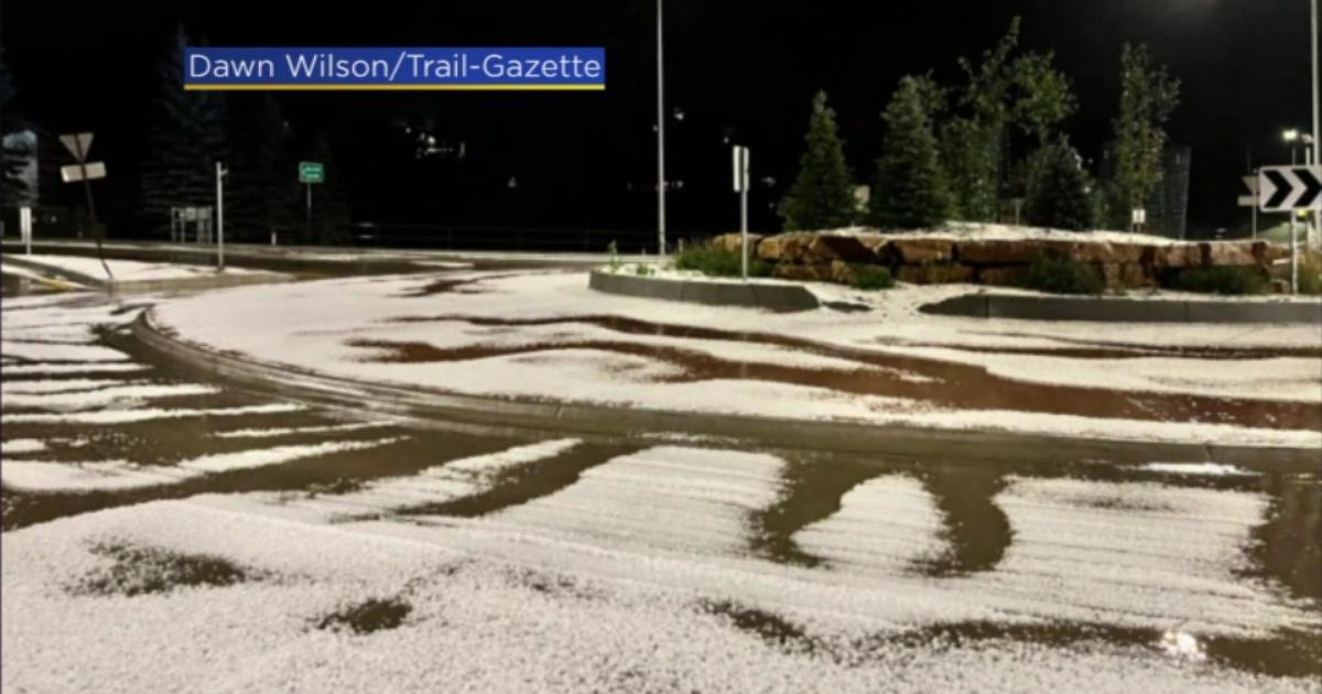 Hail Piled Up Like Snow In Estes Park During Wednesday Night's Storm ...