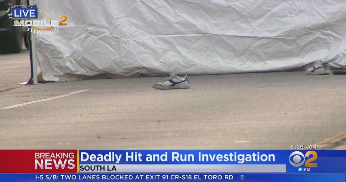 Deadly hit-and-run investigation underway in South LA - CBS Los Angeles