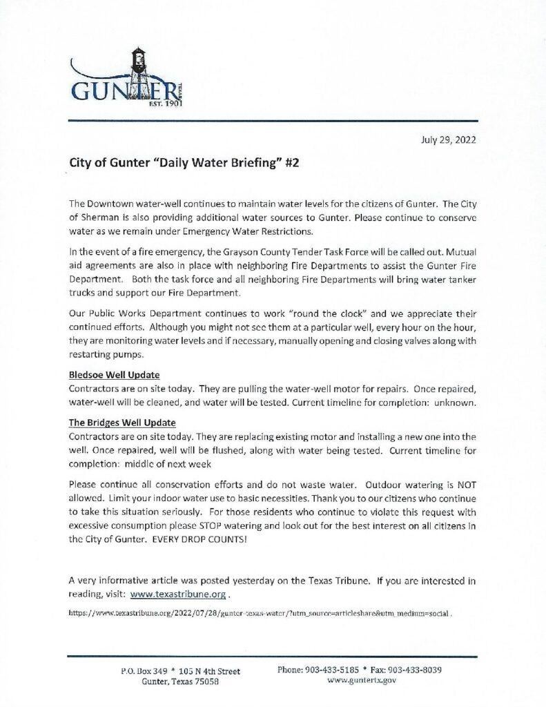 Amid historic drought, one North Texas city is on the verge of running