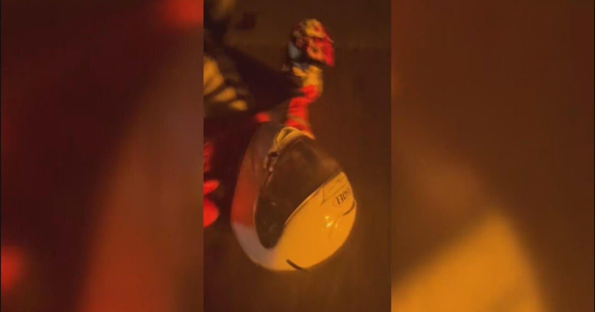Good Samaritan risks his life to rescue motorcyclist after fiery crash ...
