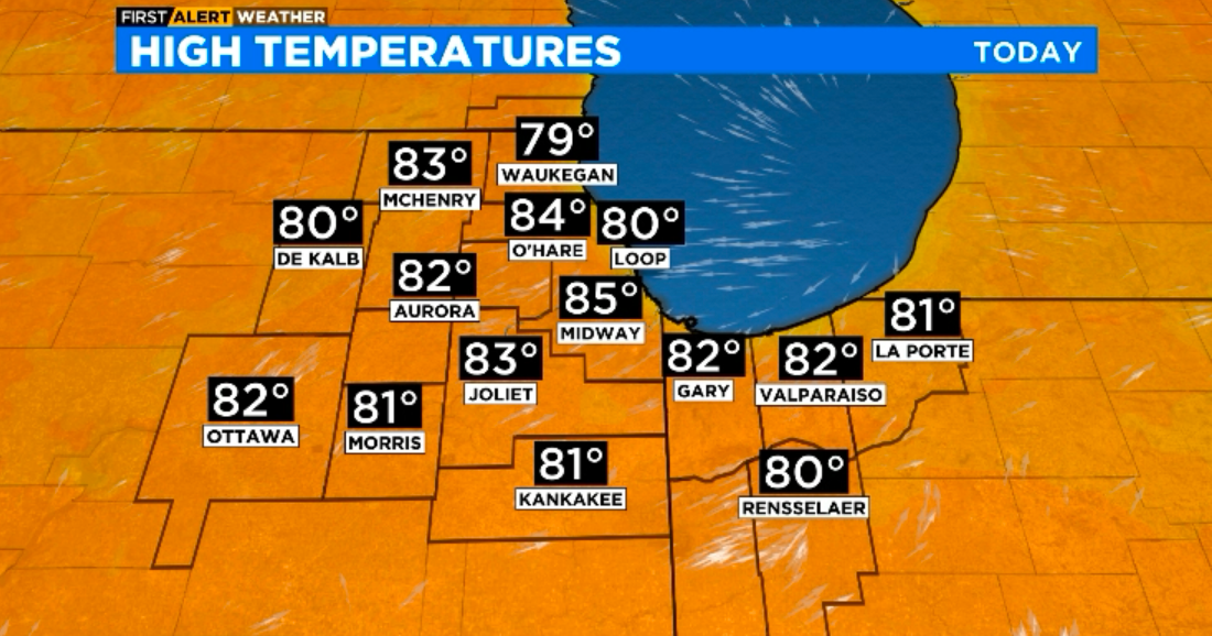 Chicago First Alert Weather: Sunny, cooler by the lake - CBS Chicago