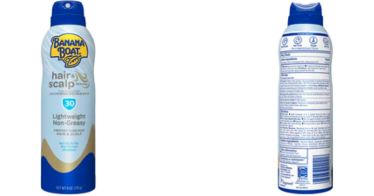 Banana Boat spray sunscreen sold nationwide recalled due to presence of carcinogen benzene