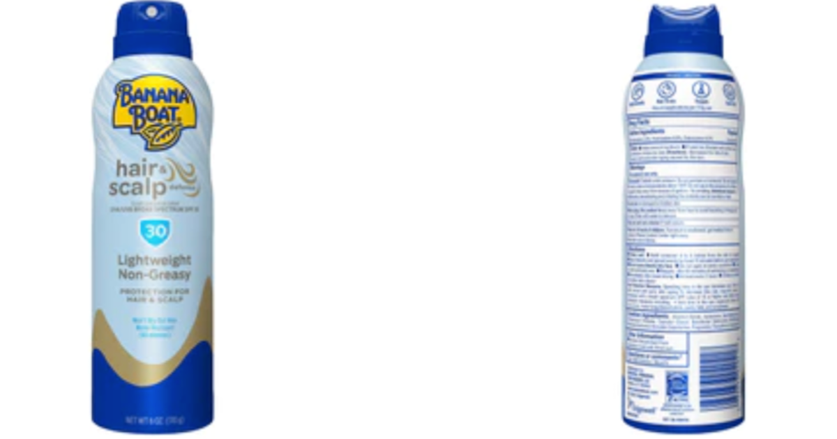 recalled spray sunscreens