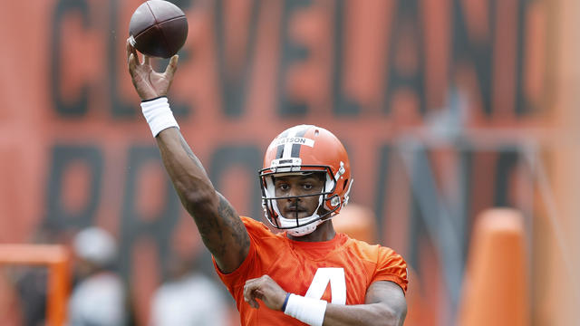 Browns-Watson Suspended Football 