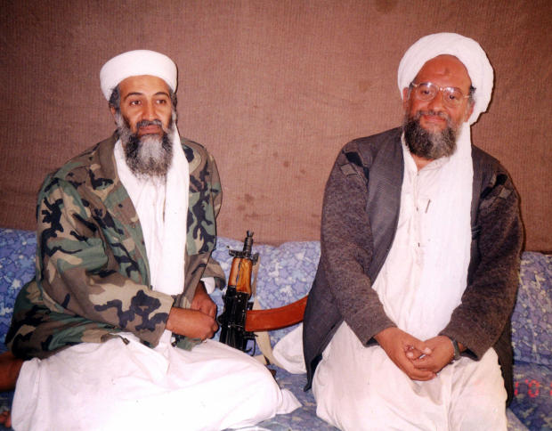 Osama bin Laden and Ayman al-Zawahiri 