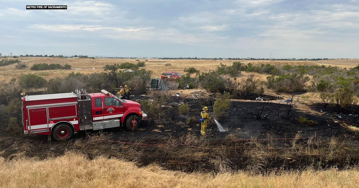 1 person arrested after fire at homeless camp near Rancho Cordova
