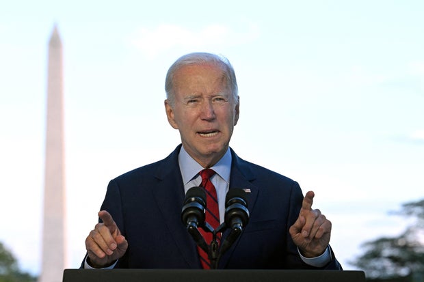 U.S. President Joe Biden delivers remarks on the killing of Al Qaeda leader Ayman al-Zawahiri in a U.S. drone strike 