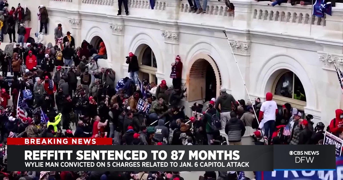 Guy Reffitt sentenced to 7 years 3 months in prison - CBS Texas
