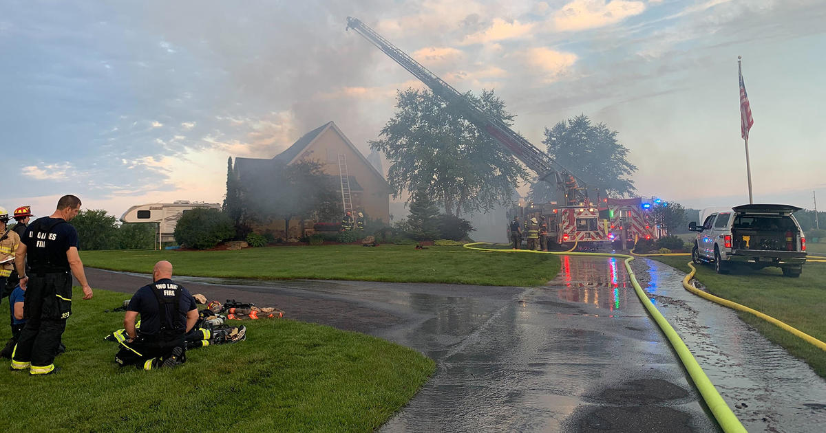 Lightning strike causes house fire in Washington County - CBS