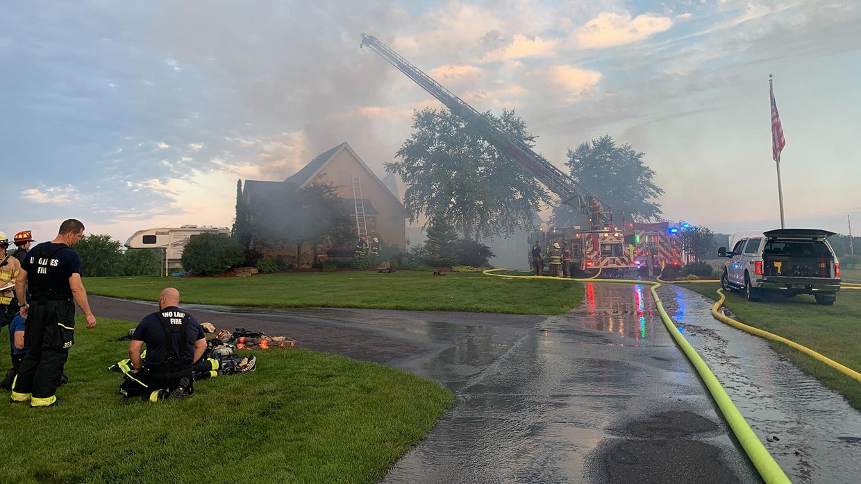 Lightning strike causes house fire in Washington County - CBS Minnesota