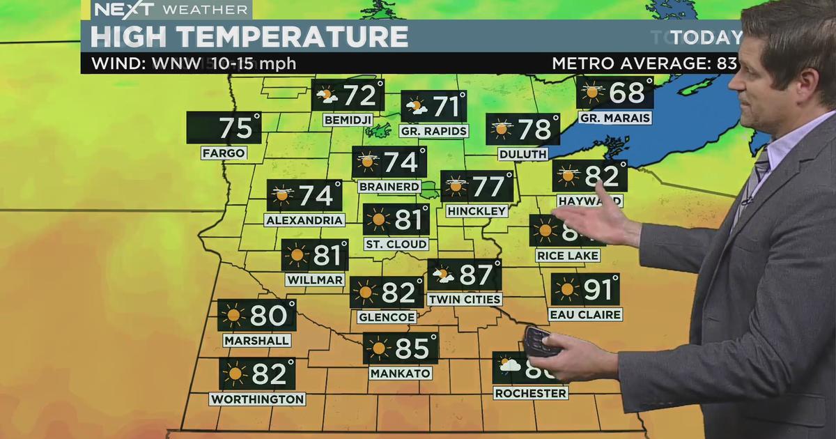 Next Weather: 9 a.m. weather forecast - CBS Minnesota