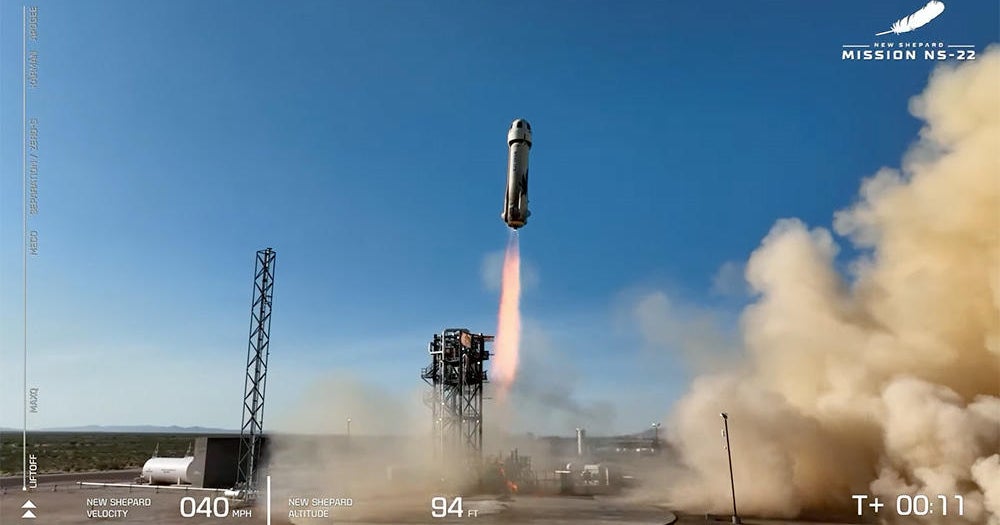 Blue Origin launches six passengers on supersonic flight to the edge of space