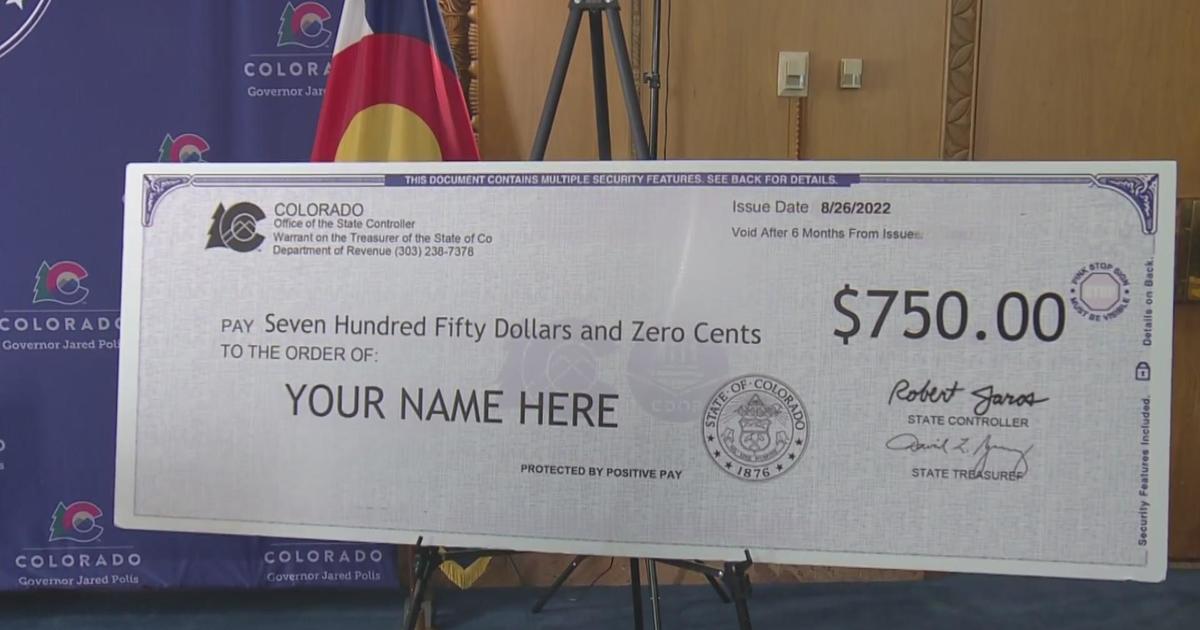 TABOR refund checks are in the mail for Coloradans CBS Colorado
