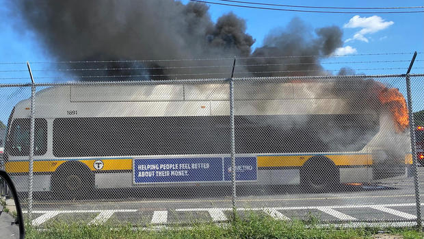 Bus fire jamaica plain 
