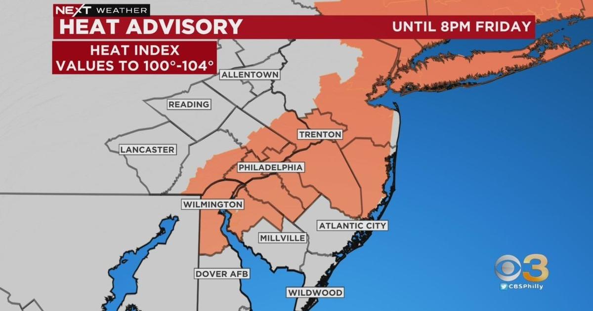 Philadelphia Weather Scattered thunderstorms expected Friday evening
