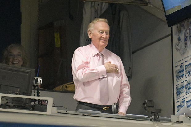 Celebrities At The Los Angeles Dodgers Game 