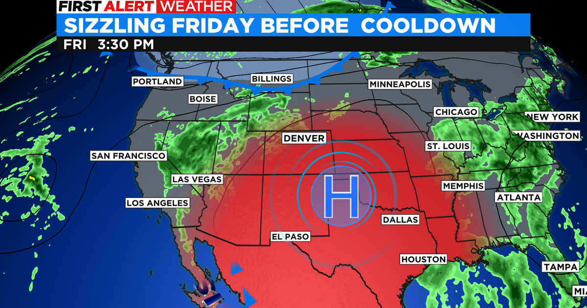 Colorado Weather: Less heat for weekend after Friday sizzle - CBS Colorado