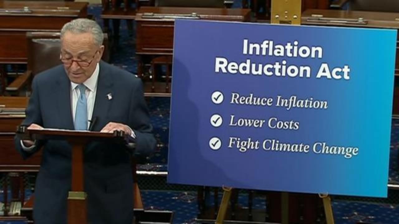 Senators consider Inflation Reduction Act in rare Saturday session - CBS  News