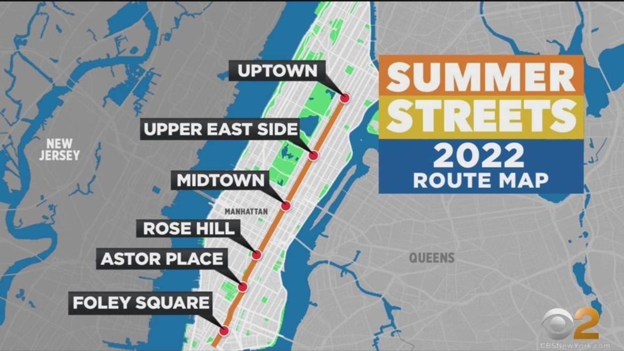 Summer Streets block party returns this weekend for carfree fun in Manhattan CBS New York