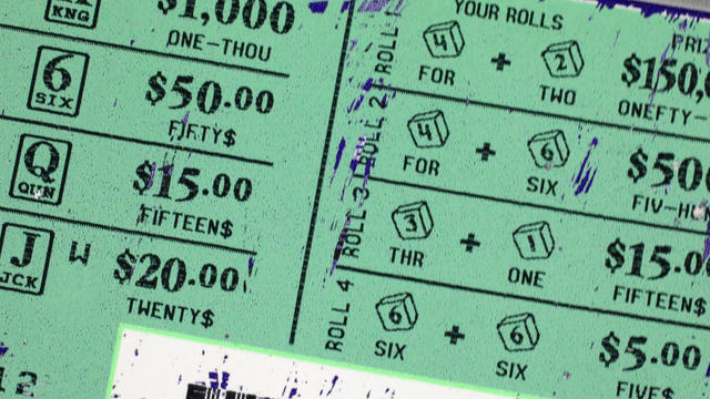 Scratch off lottery ticket 