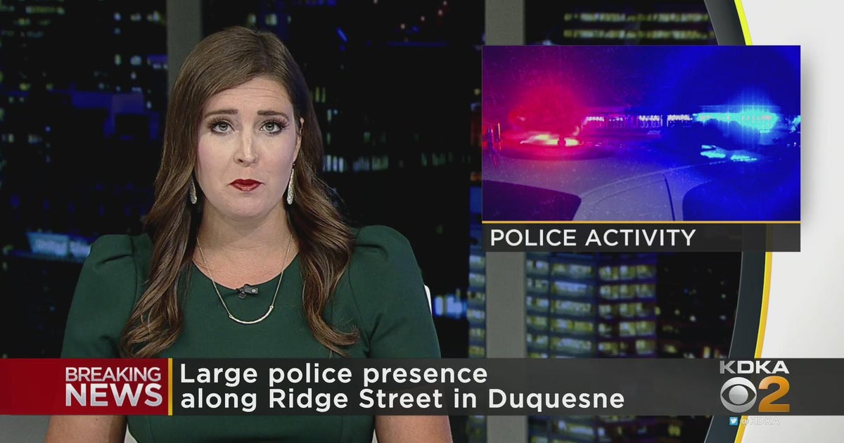 Police gather in Duquesne CBS Pittsburgh