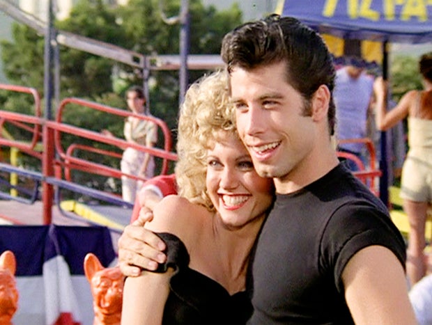 Olivia Newton-John and John Travolta in "Grease" 