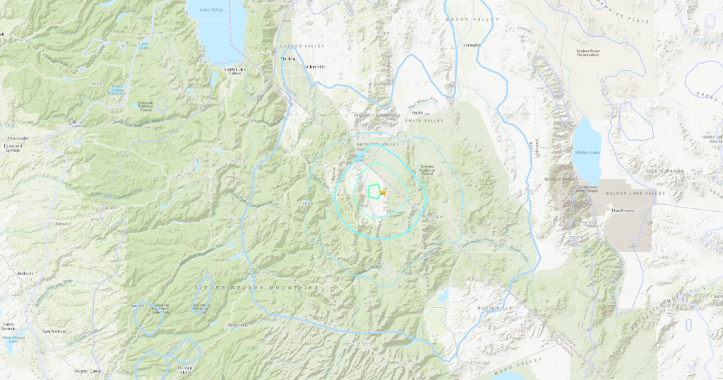 4.4 quake strikes near CaliforniaNevada border; reportedly felt in