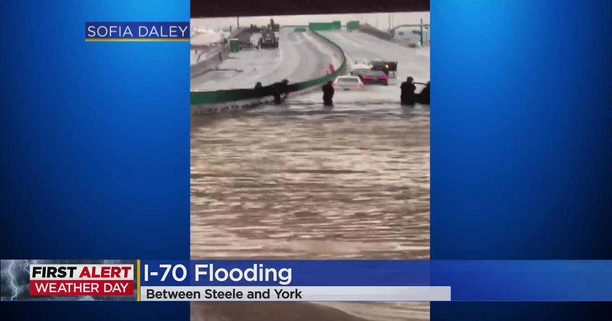 Cars get stuck on I-70 in Denver after tunnel floods