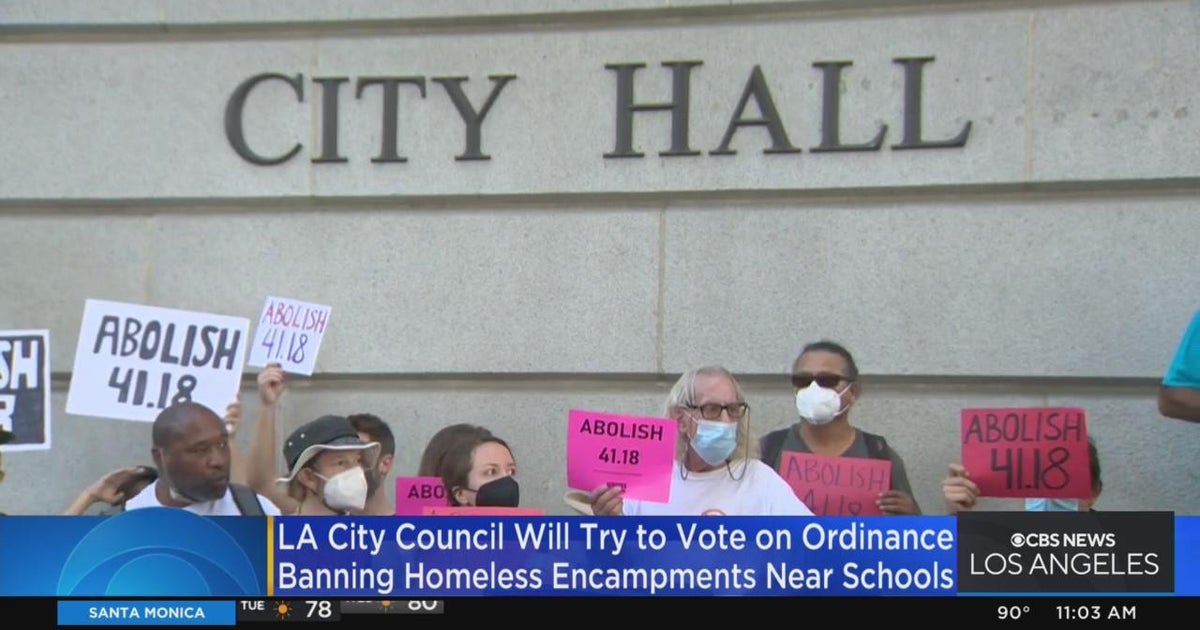 LA City Council members met with backlash during vote to ban homeless ...