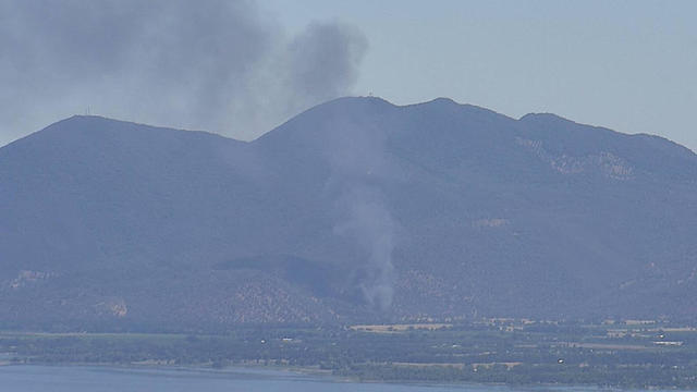 brush fire in Lake County 