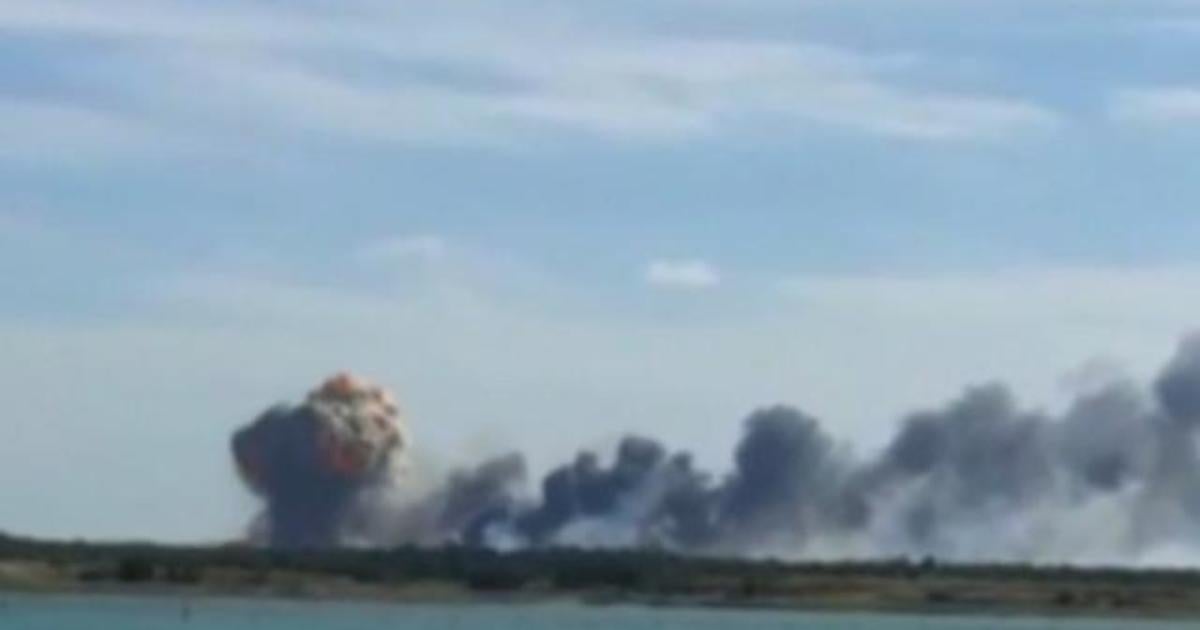 Russian Warplanes Destroyed By Shelling At Airbase In Crimea - CBS News