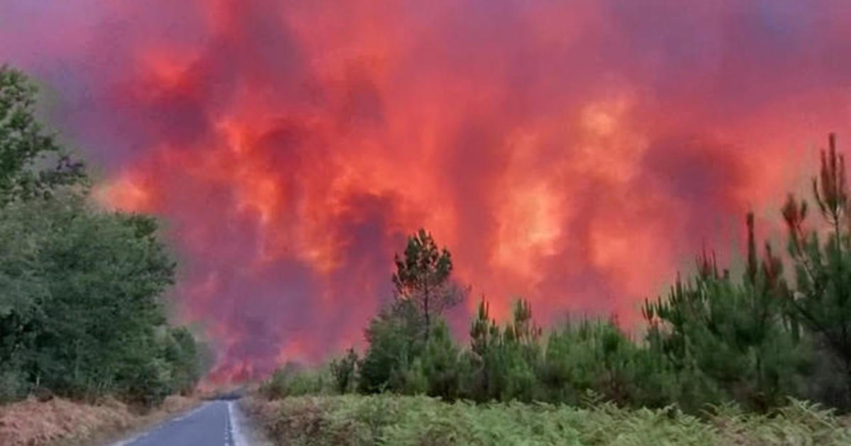 Devastating wildfires are burning in France