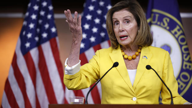 Speaker Pelosi Holds Weekly News Conference On Capitol Hill 