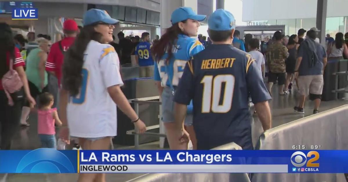 Perkins-McCutcheon connection leads Rams over Chargers 29-22 - CBS Los  Angeles